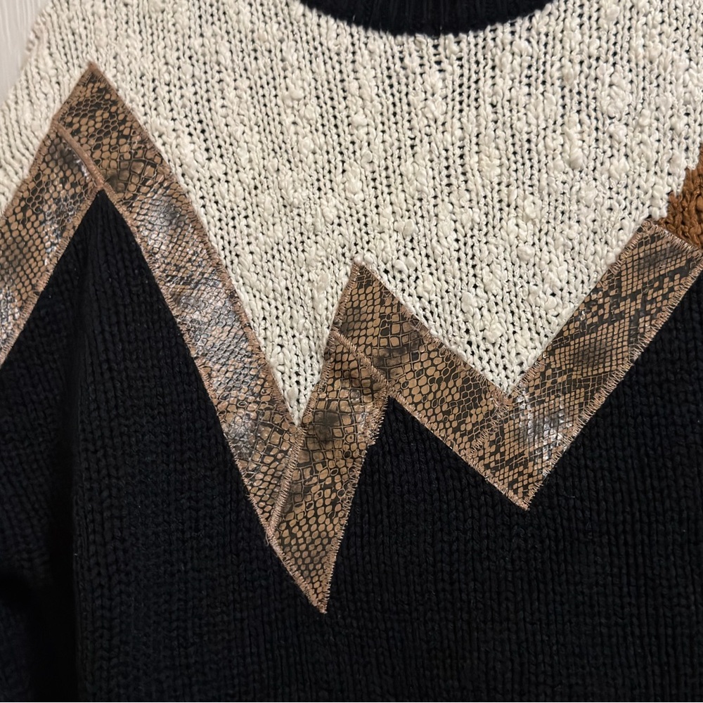 Pretense Black Acrylic Sweater - Picture 9 of 10
